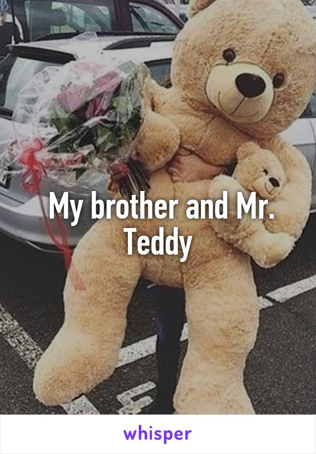  My brother and Mr. Teddy