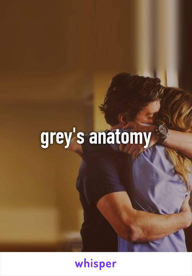 grey's anatomy