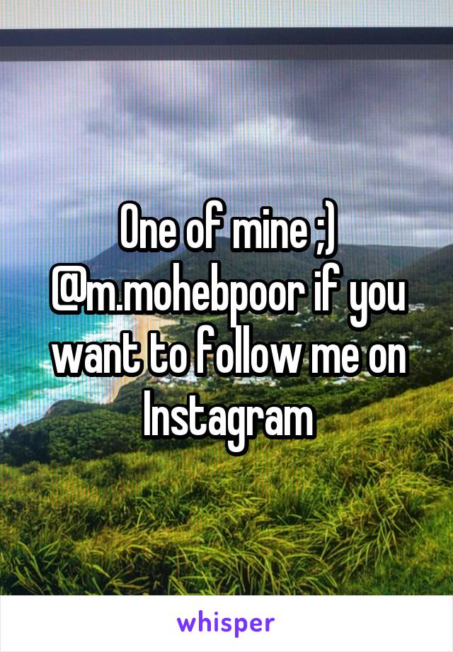 One of mine ;)
@m.mohebpoor if you want to follow me on Instagram