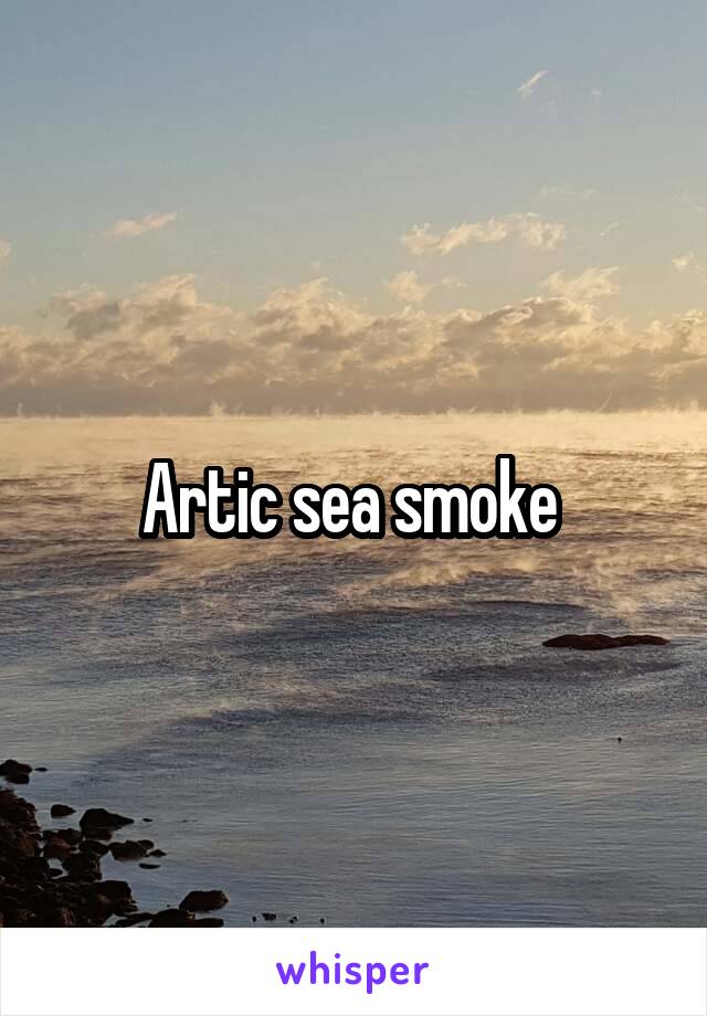 Artic sea smoke 