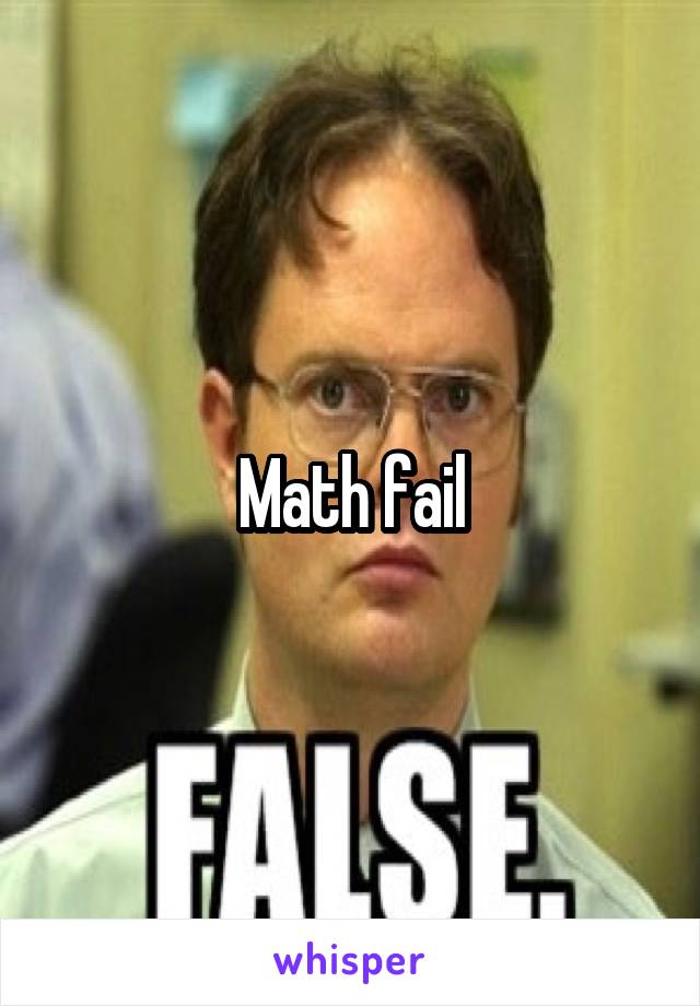 Math fail