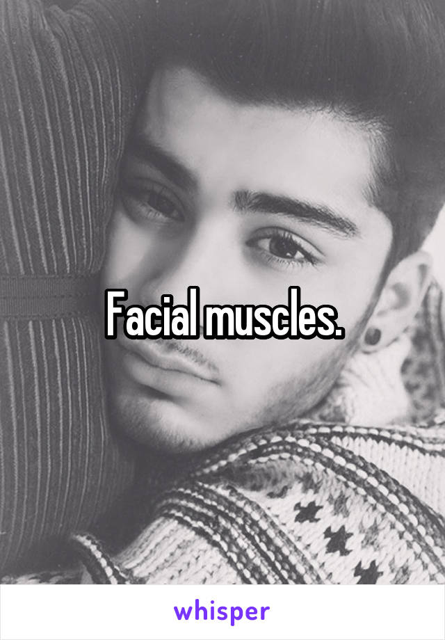 Facial muscles.