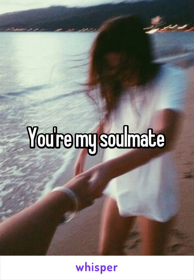 You're my soulmate 