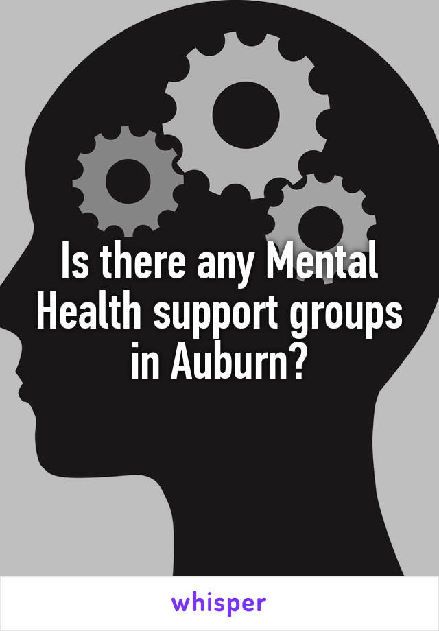 Is there any Mental Health support groups in Auburn?