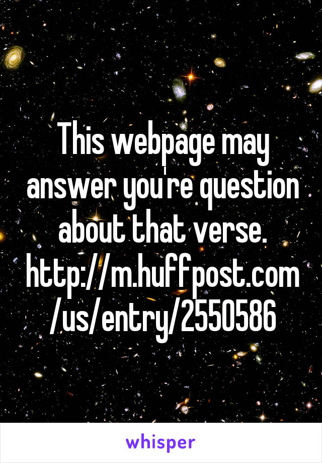 This webpage may answer you're question about that verse.
http://m.huffpost.com/us/entry/2550586