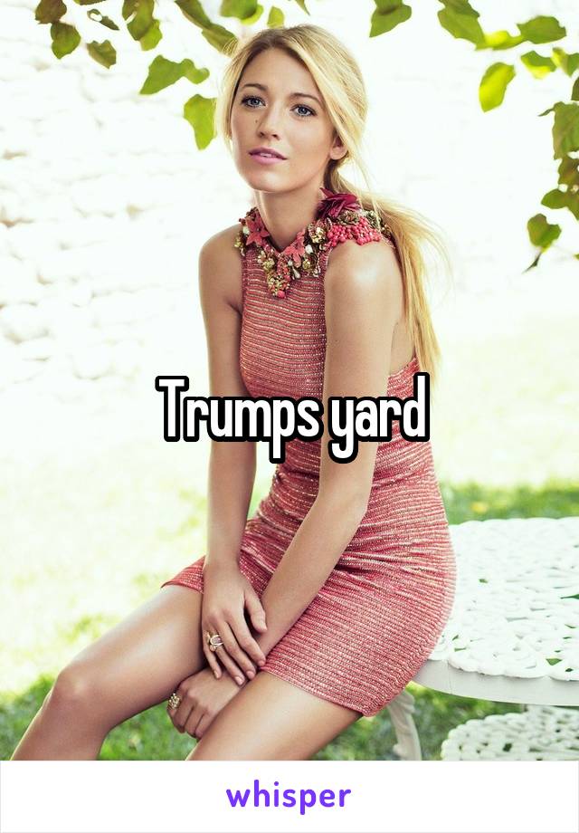 Trumps yard