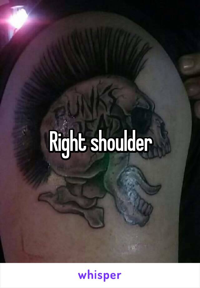 Right shoulder