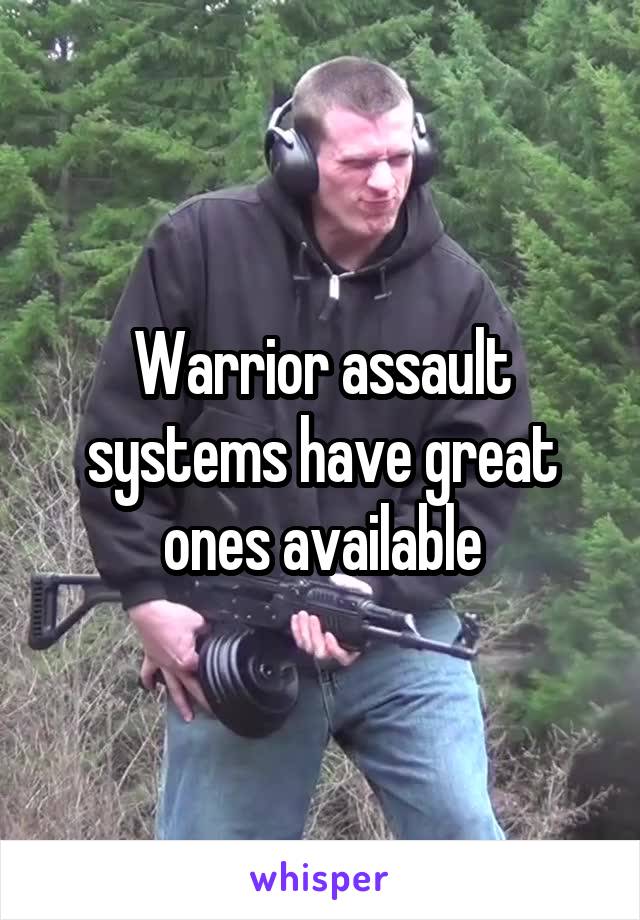 Warrior assault systems have great ones available