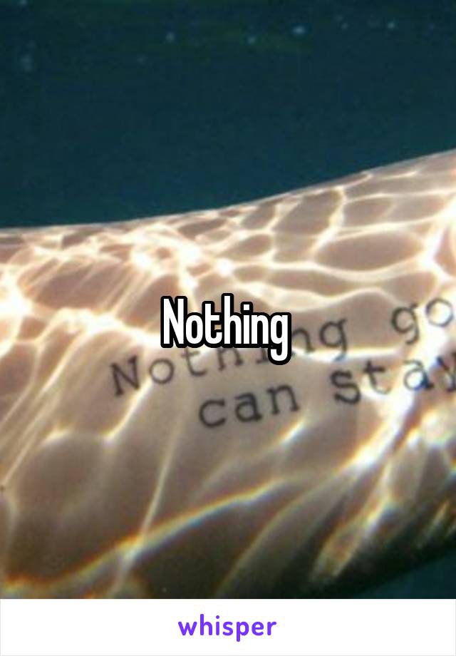 Nothing 