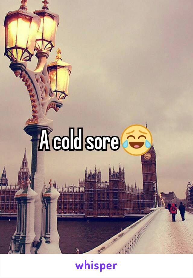 A cold sore😂