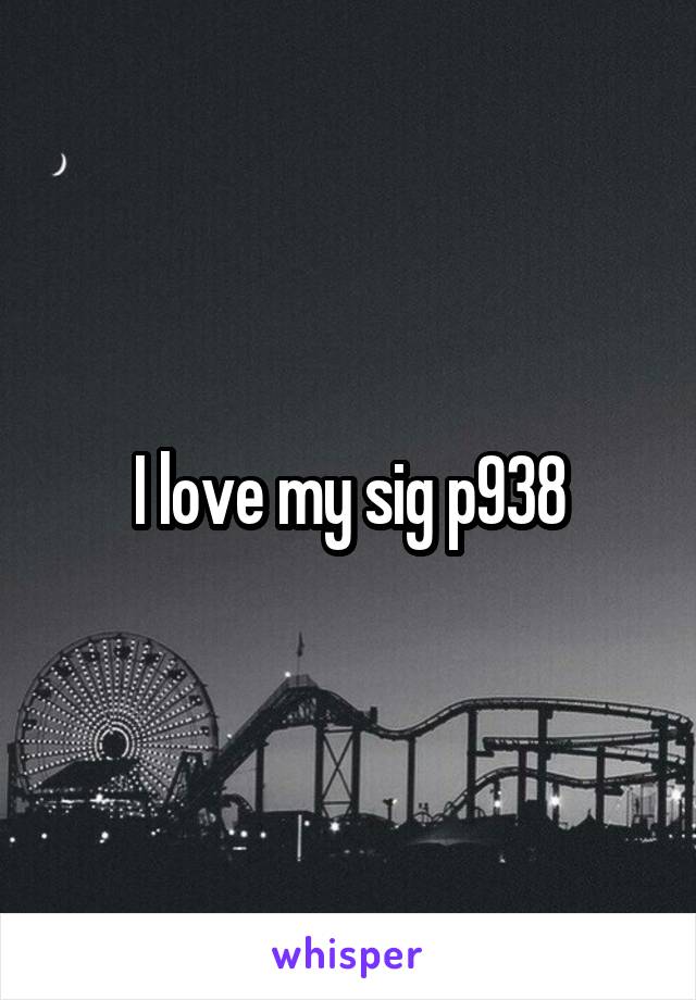 I love my sig p938