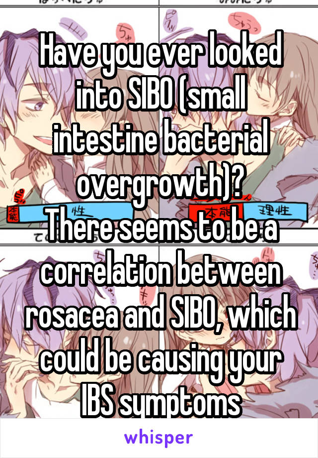 Have you ever looked into SIBO (small intestine bacterial overgrowth)?
There seems to be a correlation between rosacea and SIBO, which could be causing your IBS symptoms