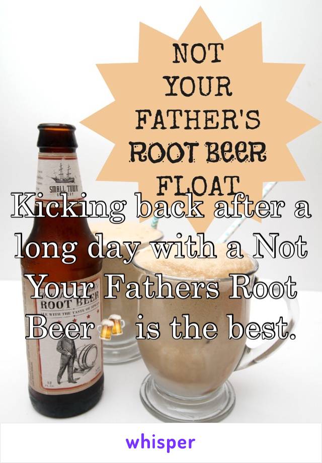 Kicking back after a long day with a Not Your Fathers Root Beer🍻 is the best. 