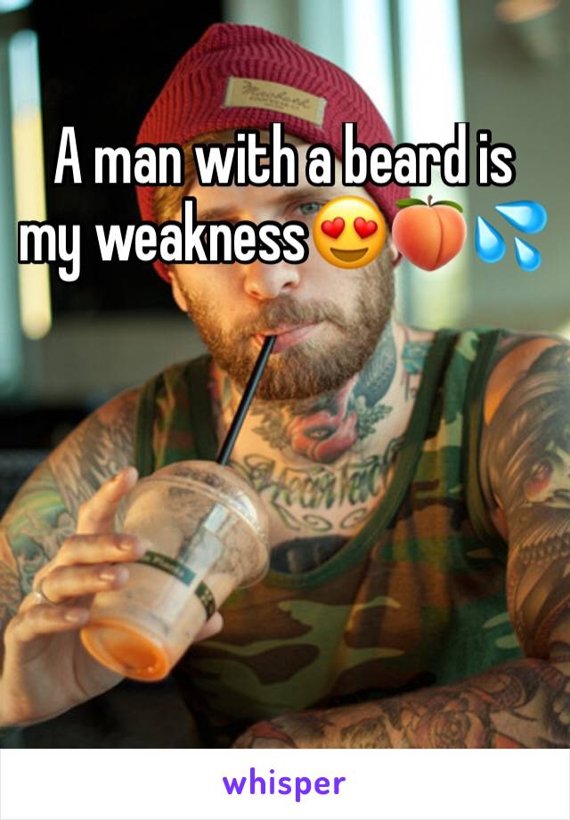 A man with a beard is my weakness😍🍑💦