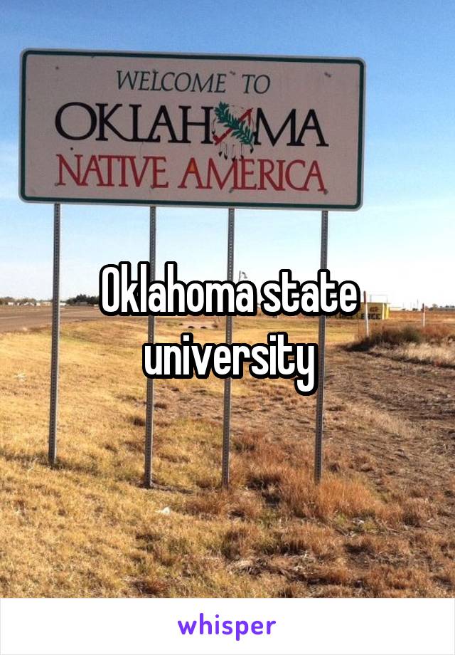 Oklahoma state university