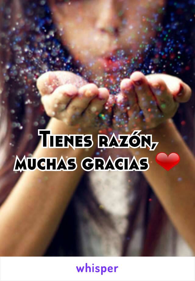 Tienes razón, muchas gracias ❤