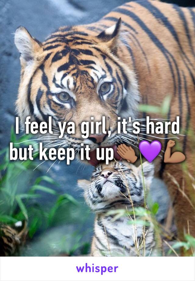 I feel ya girl, it's hard but keep it up👏🏽💜💪🏽