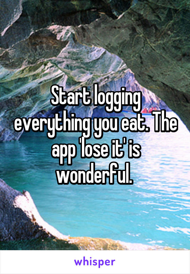 Start logging everything you eat. The app 'lose it' is wonderful. 