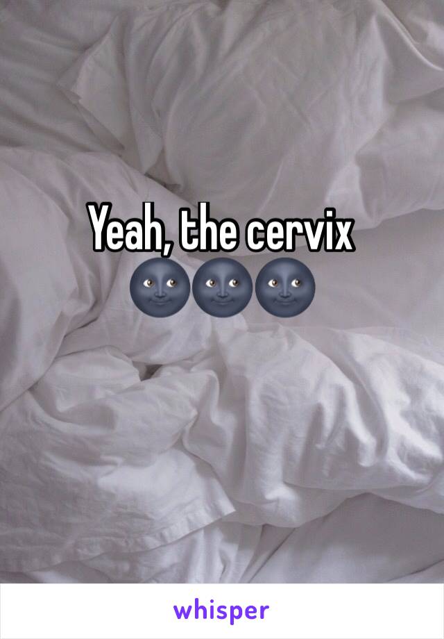 Yeah, the cervix 
🌚🌚🌚