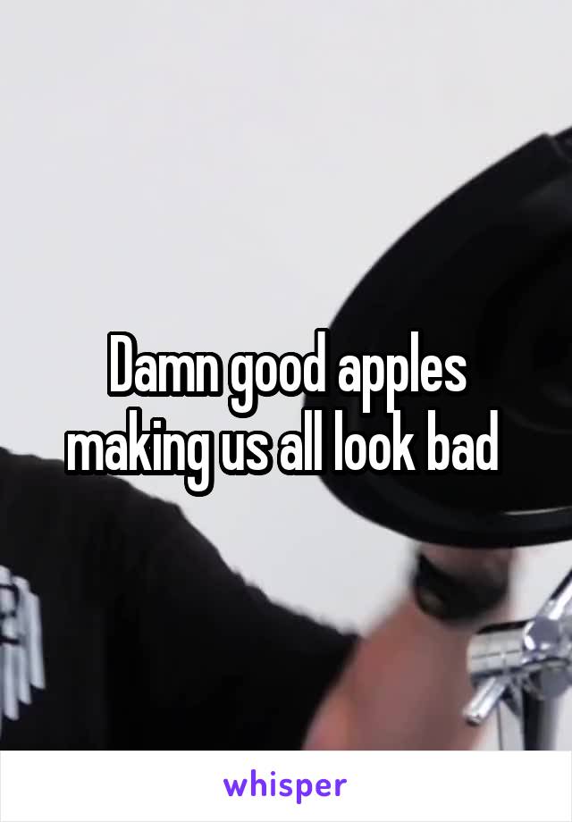 Damn good apples making us all look bad 