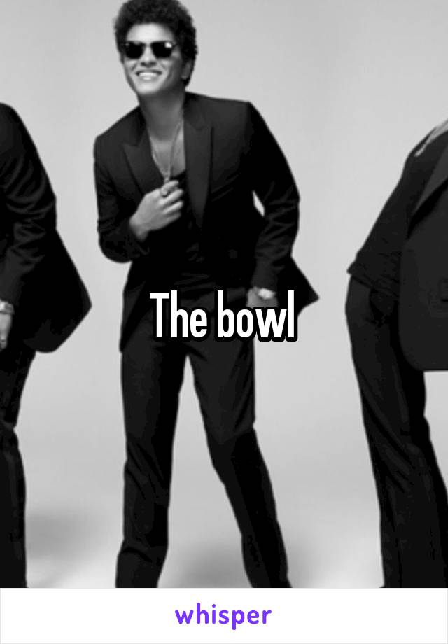 The bowl 