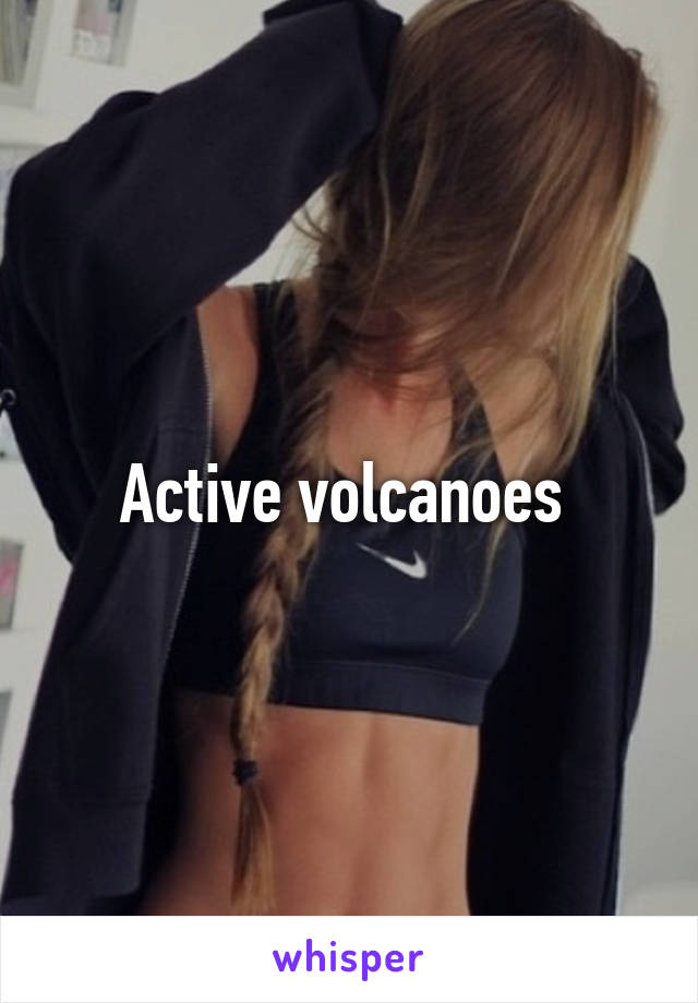 Active volcanoes 