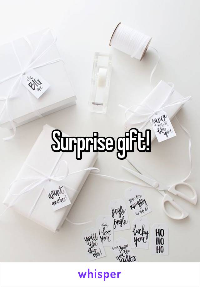 Surprise gift!