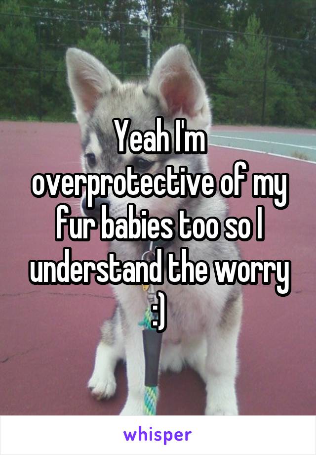 Yeah I'm overprotective of my fur babies too so I understand the worry :)