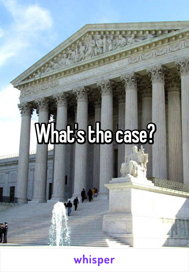 What's the case?