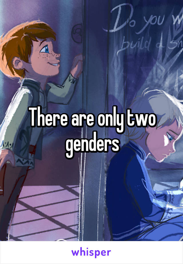 There are only two genders