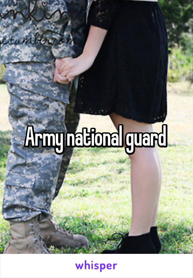 Army national guard 