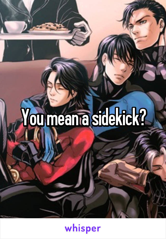 You mean a sidekick?