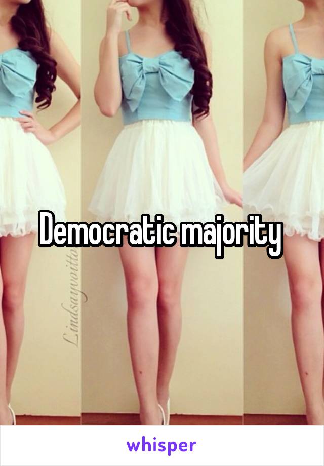 Democratic majority 