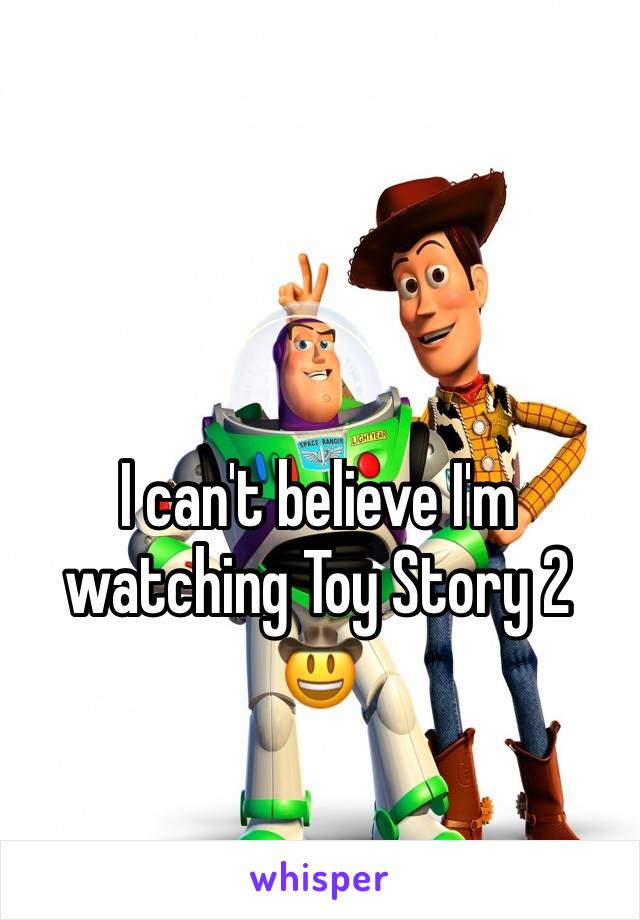 I can't believe I'm watching Toy Story 2 🤠