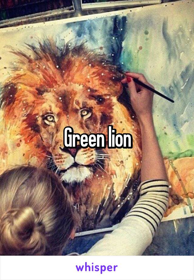 Green lion