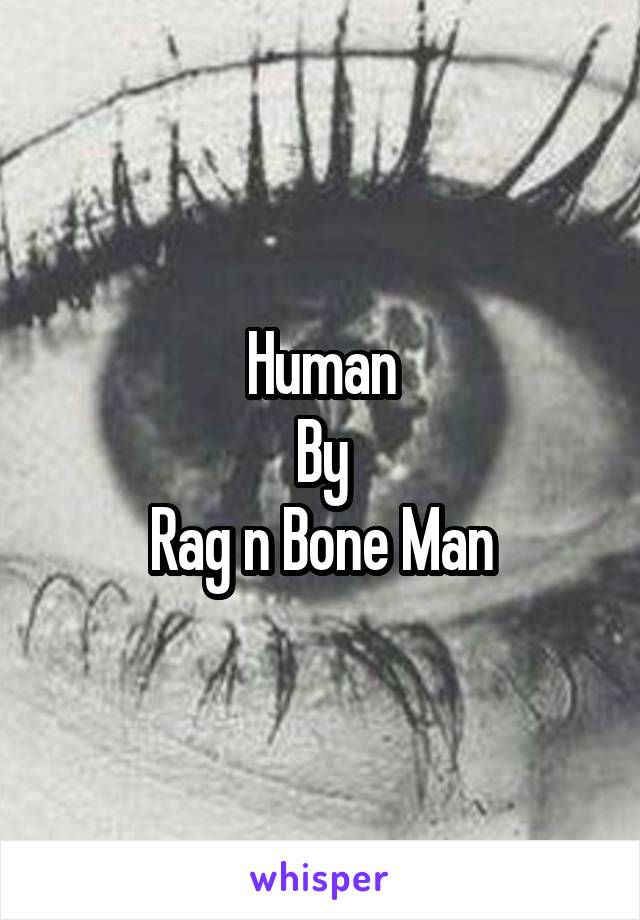 Human
By
Rag n Bone Man