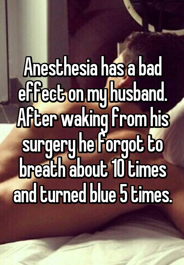 confessions under anesthesia 