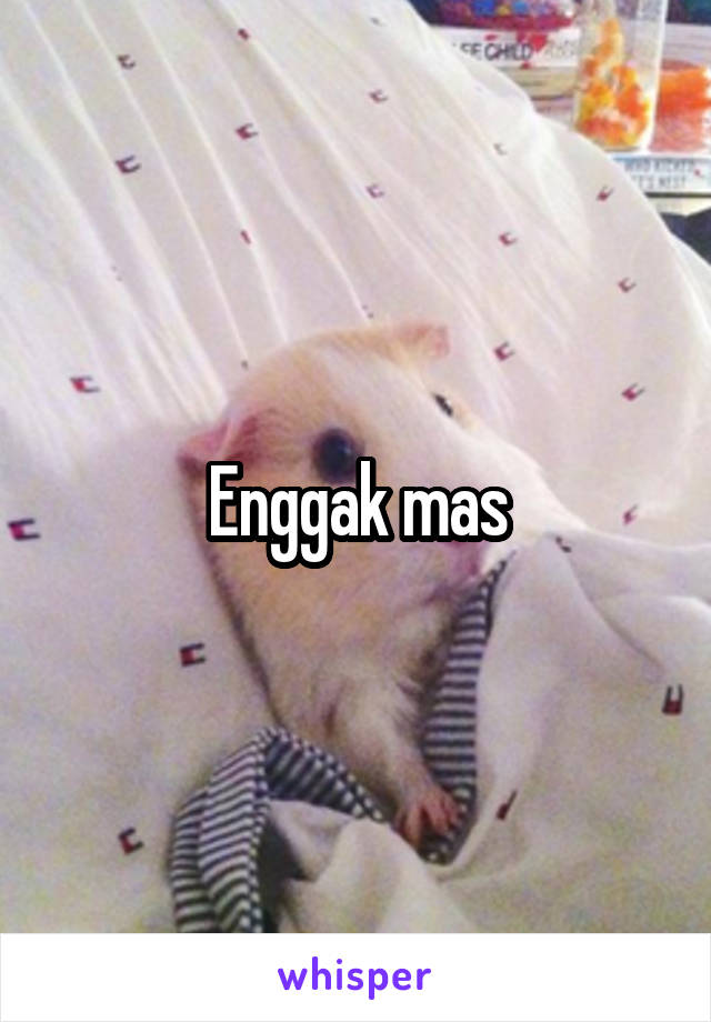 Enggak mas