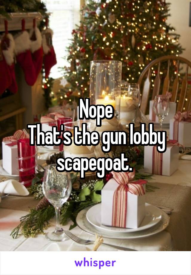 Nope
That's the gun lobby scapegoat. 