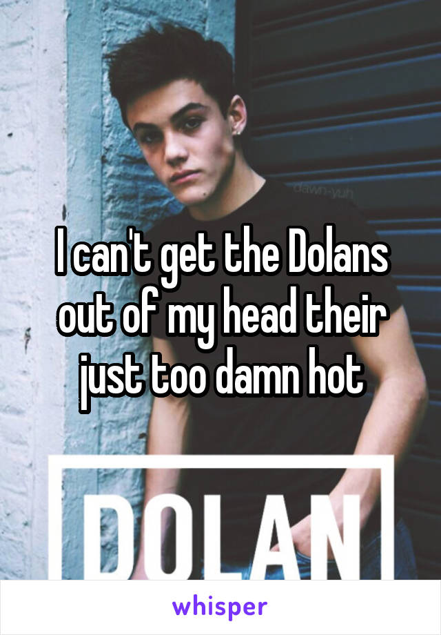 I can't get the Dolans out of my head their just too damn hot