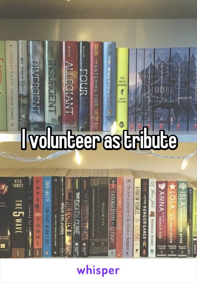 I volunteer as tribute