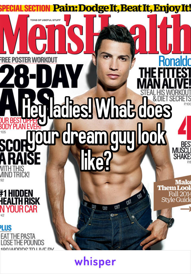 Hey ladies! What does your dream guy look like?