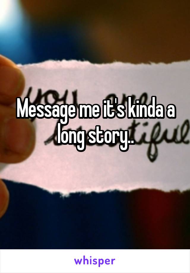 Message me it's kinda a long story..
