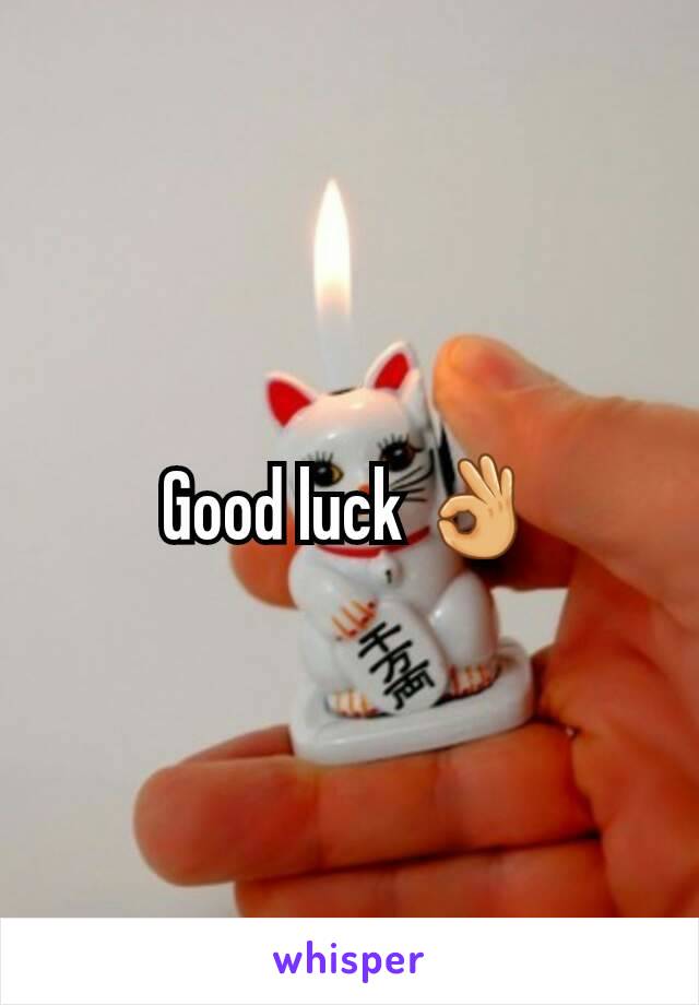 Good luck 👌