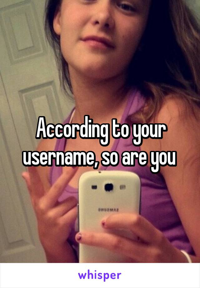 According to your username, so are you 