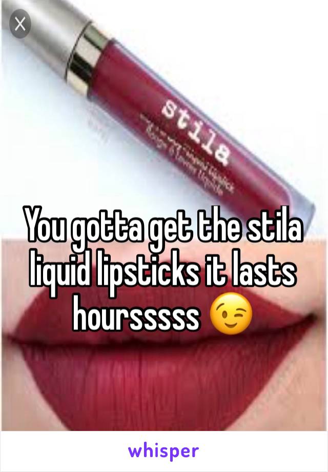 You gotta get the stila liquid lipsticks it lasts hoursssss 😉