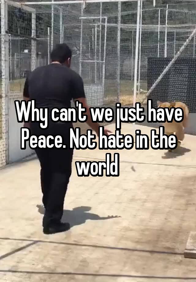 why-can-t-we-just-have-peace-not-hate-in-the-world