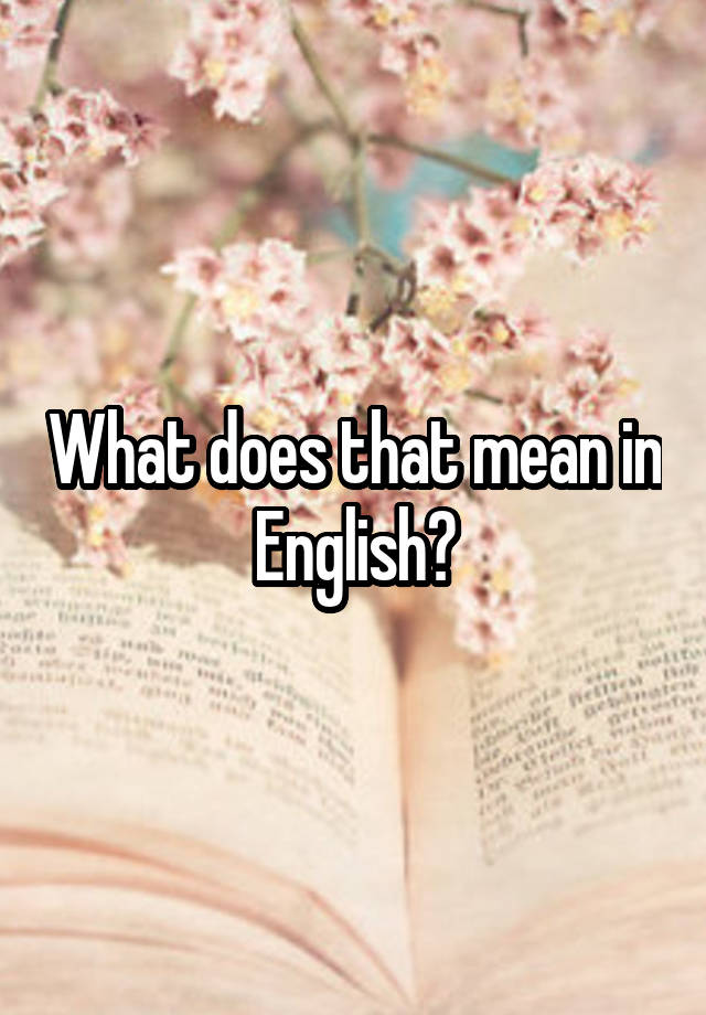 What Does Poem Mean In English