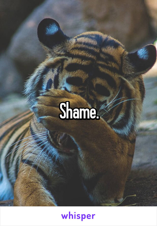 Shame.