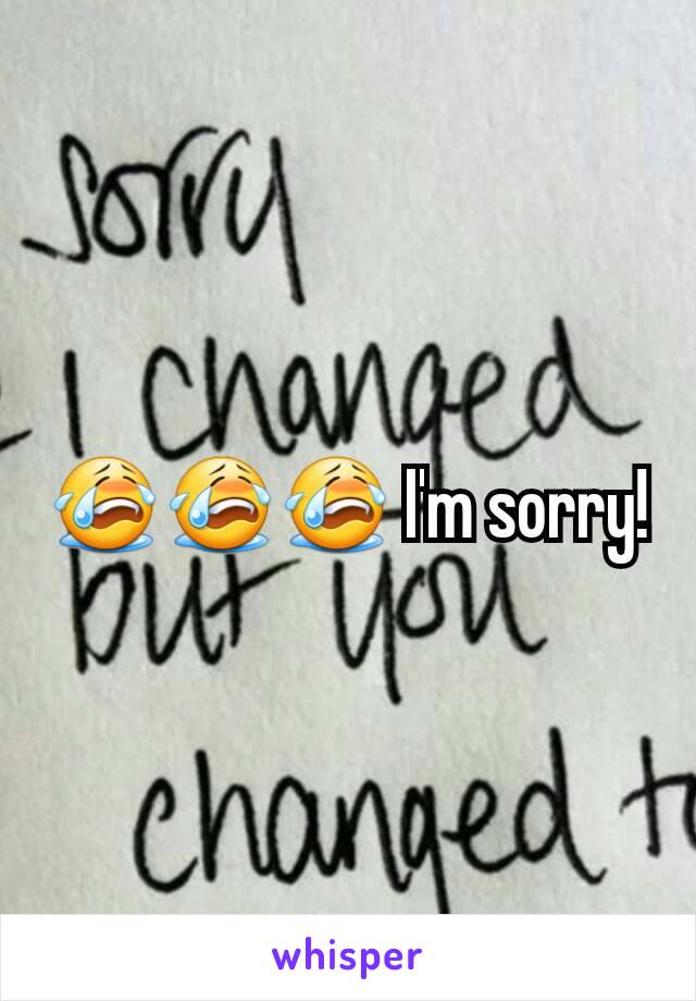 😭😭😭 I'm sorry!